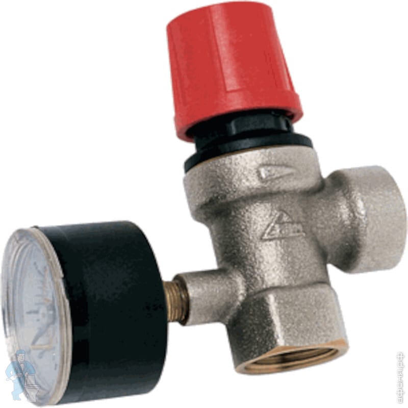 >Клапан предохранительный RBM 1/2\"В 3 бар с манометром 3530440 | Афоня ...