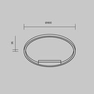 ���������� ���������� Maytoni MOD058CL-L50BK, 49��, 120�, IP20, LED, ������