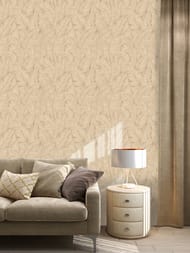 Обои виниловые на флизелине Zambaiti Trussardi VIII (0,7х10,05) цветы, коричневые Z30303 (рул)
