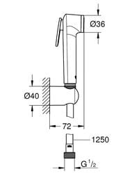 ������ � ��������� ���������� Grohe Tempesta-F Trigger Spray 30 27513001