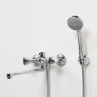 Смеситель для ванны/душа WasserKRAFT Amper 2902L настенный, длинный излив, хром