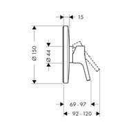 ��������� Hansgrohe Talis S 72605000 ��� ����, ������������, ������� �����, ����