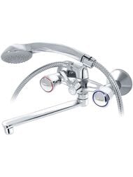 Смеситель для ванны VARION Armaturen БЕТА 7015171 резиновые кран-буксы, плоский излив 180мм