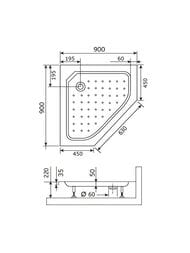 ������� ������ RGW STYLE (900�900�220) ��������, �����, � �������, ����� 16180599-11