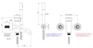 Смеситель для ванны Remer Element ET02NO, черный матовый — миниатюра 2