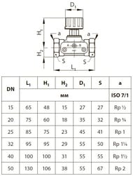 ������ �������� DANFOSS ASV-M/CDT ��15 003L7691/003Z7691