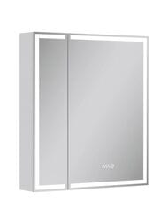 Зеркало-шкаф Континент Corner 700х800х150 с подсветкой и часами, датчик движения