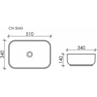 �������� ��������� Ceramicanova Element 510�340�140 �������������, ��� ��������, ����� CN5043