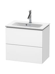 Тумба под раковину Duravit L-Cube 620х550х391 подвесная, 2 ящика, белый матовый LC625601818 — миниатюра 1