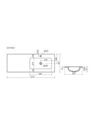 �������� ��������� Ceramicanova Grace 1210�457�137 ��������� ��� ���������,���� ������,����� CN7021