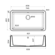 ����� Omoikiri TARENTO 83 WH (838�483�254) ����������� ������, ����������, ����-����� 4993177