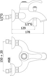 ��������� ��� �����/���� Paffoni Flavia FA022CR ���������, �������������, ����: ����