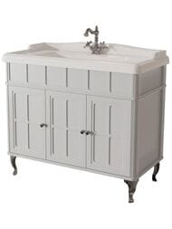 Тумба под раковину Caprigo Борго 100 (1015х963х500) напольная, отделка bianco-grigio 33414-B177