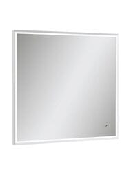 Зеркало Континент Lago (800х700) с LED подсветкой 5000K и сенсорным выключателем, белый