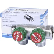 ��������� STOUT  3/4", 2 ������ 3/4"��, ������������, SMB-6850-343402