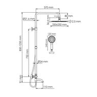 ������� ������� WasserKRAFT Sauer A188.256.207.PG Thermo � ����������� ��� �����, ������ ������