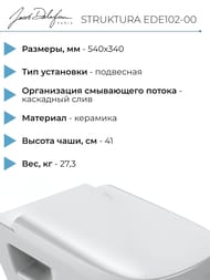 ������ ��������� Jacob Delafon STRUKTURA EDE102-00 (540�340) ������������