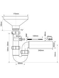 ����� P-�������� McAlpine (1 1/2"�40/50��) � �������� �����,������� (170�85��) �����.����� HC7-FUN