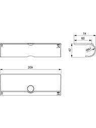 Полочка Ideal Standard CERATHERM для душевой системы T25, T50 и T100, хром A7601AA
