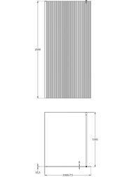 ������� ����������� KERAMA MARAZZI CRISTALLO 1000�2100 ���������,������ ��������/���� CT.100.WI.CR