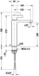 ��������� ��� �������� Duravit D-Neo L DE1030002010 270 ��, ������������, ��� ������� �������, ����