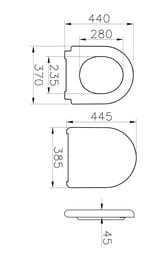 ������� Vitra Liquid 385�445�45 �������������, ���������, ����� 137-003R009