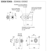 Смеситель для душа Remer Element ET09HRG, хром — миниатюра 3