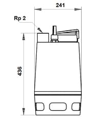 Насос дренажный GRUNDFOS Unilift AP 50.50.11.A1.V, с поплавковым выключателем
