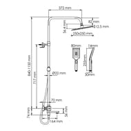 ������� ������� WasserKRAFT A299.255.130.BM Thermo ��������� ��� �����, ������� � ������ ���, ������