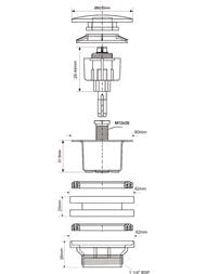 ������ ����������� McAlpine "������"-����. (���� D-60��) ����� 1 1/4", ���� CWP60-SSP