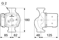 ����� �������������� GRUNDFOS UPS 32-80 180, 1�230�, 2", ��� ����, 95906443