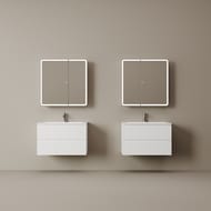 Зеркальный шкаф для ванной комнаты SANCOS Diva 800х149х800, с подсветкой DIV800