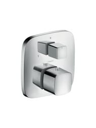 Уценка! Смеситель Hansgrohe PuraVida 15771000 для ванны/душа, термостатический, наружная часть, хром - уценка. — миниатюра 1
