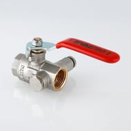 Кран дренажный со спускником 3/4"ВВ VALTEC BASE красная ручка VT.245.N.05
