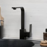 Смеситель для кухни WasserKRAFT Abens 2007 однозахватный, высокий поворотный излив 269мм, черный