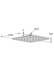 ������� ��� KLUDI A-QA DN15 ���������� 300x300�� soft-edge, ���� 6453005-00