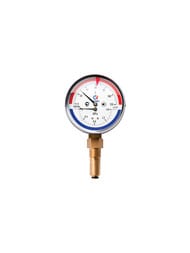 Термоманометр Росма ТМТБ-41Р, 0-150°, 0-10 бар, 1/2", D100мм, гильза 46мм, бок.подкл. (радиальное)