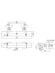 Смеситель для душа TOTO G SELECTION термостатический Safety thermo TBV01401R