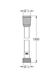 ������� ����� Grohe Relexaflex 1500��, AntiFold ������ �� ������, �������, ����: ���� 28151002