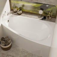 Ванна Alba Spa Балине (Baline) асимметричная правая 150х90см ВАС012000П100, белый глянец