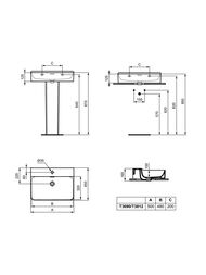 ���������� Ideal Standard CONCA (500�450) � 1 ���������� ��� ��������� � ��������� T369001