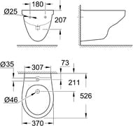 ���� Grohe Bau Ceramic 39433000 ��������� (370�410�526)
