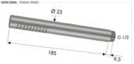 Лейка для душа Remer INOX SS317MMX, нержавеющая сталь матовая — миниатюра 2
