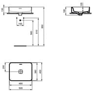 �������� Ideal Standard STRADA II Vessel 50 �� (500�400�180) T296501