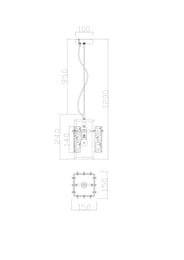 ��������� ���������� Freya Basilica (��������) FR5166PL-01BS, 220/240 V, IP20,������