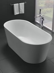 Ванна акриловая BelBagno BB71-1700-W0 1700х800х600 отдельностоящая, без перелива, д/к, цвет: белый