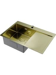 Мойка Omoikiri AKISAME 78-LG-L (780х510х200) монтаж врезной, чаша слева, цвет светлое золото 4973085