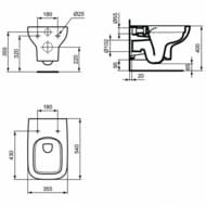 ������ ��������� Ideal Standard i life A 355�540�335 ������������,����� T471701