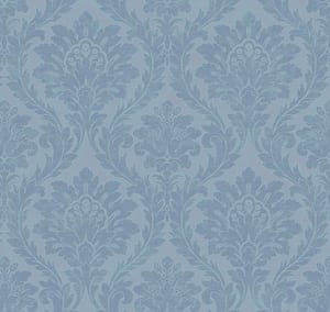 Обои флизелиновые Milassa Classic Estate EST5, 021 (1х10,05) дамаск, синие (рул.)