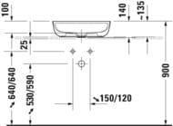 �������� Duravit Luv 500�350 �����������, ����� �������, ������ � ������������ ������� 0380502300
